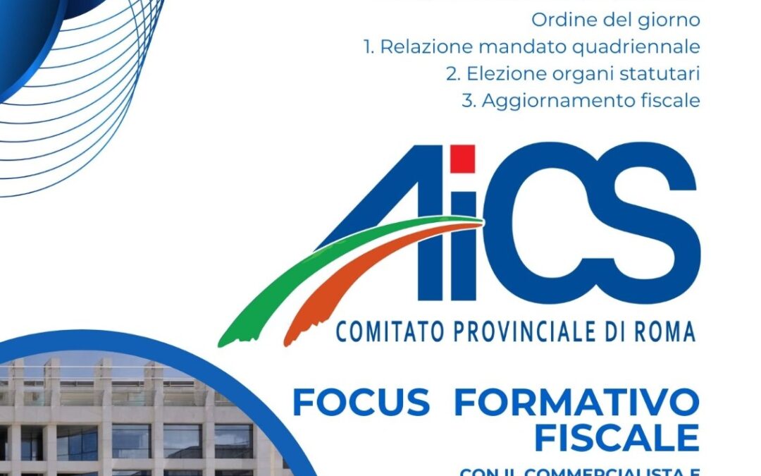 XVII Congresso Provinciale AICS Roma 25 Gennaio 2025