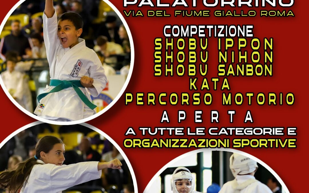 PRIMA OPEN CUP AICS ROMA DI KARATE – SPORTIVO E TRADIZIONALE – 16 FEBBRAIO 2025